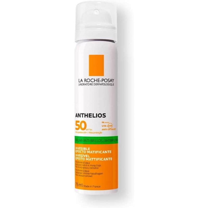 La Roche-Posay Anthelios Bruma Invisible Ultraligera FPS 50+ Protector Solar Facial Spray, 75ml